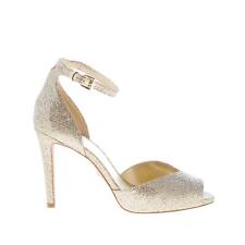 MICHAEL KORS scarpe donna Sandalo Cambria in tessuto glitterato silver/sand