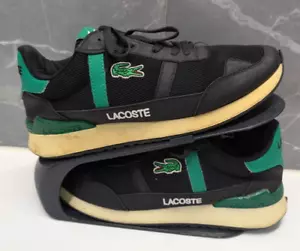 Zapatillas deportivas Lacoste Partner retro con cordones verdes sintéticas para hombre Reino Unido 7 - Imagen 1 de 8