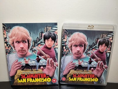 🥋 Slaughter In San Francisco Blu Ray Chuck Norris Limited Edition Slipcover  - Image 1 of 4