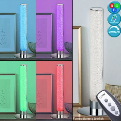 RGB LED Lampada da Tavolo Dormire Camera Nacht-Licht Colonne Luce Telecomando - Immagine 1 di 4