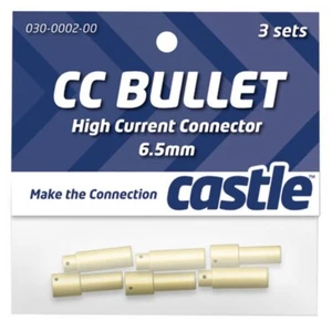 Conector de alta corriente Castle Creations: juego de balas de 6,5 mm (3) - CSE095-0009-00 - Imagen 1 de 1