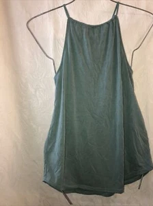 Green Envelope S NWT Women’s Tank Top Gathered Neck Halter Top 79270 - Picture 1 of 9