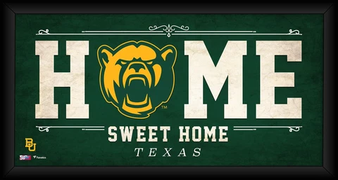 Baylor Bears Framed 10" x 20" Home Sweet Home Collage Cover