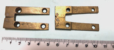 2 Vintage Reclaimed Antique Solid Brass hinges (A122)