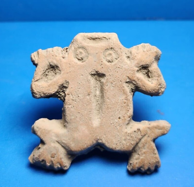 Pre-Columbian Teotihuacan Terracota  Stamp Frog • 12.95£