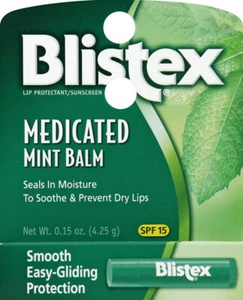 Blistex medizinischer Minze Lippenbalsam LSF 15 – 0,15 Unzen – feuchtigkeitsspendender Lippenschutz - Bild 1 von 1