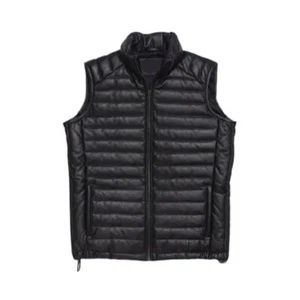 Men's Sheepskin Leather Puffer Vest – Warm B3 Style Quilted Winter Waistcoat - Picture 1 of 3