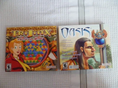 TriJinx: A Kristine Kross Mystery & Oasis Lot of 2 NOS PC CD-ROM Retro Game Gift - Image 1 of 2