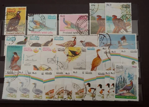 LOT WILDLIFE BIRDS PAKISTAN VF USED Cover