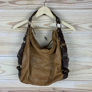 Tano Purse Slouchy Hobo Chunky Studded Leather Sachel Shoulder Bag - Picture 1 of 18