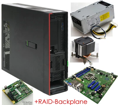 Server Motherboard Case Cpu Fan Power Supply Tx1320 For G4560 E3-1230 Backplane - Image 1 of 4