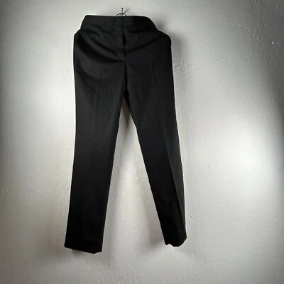 Jil Sander Trouser Pants Mid-Rise Straight Leg Size 34 Black Virgin Wool Blend - Image 1 of 4
