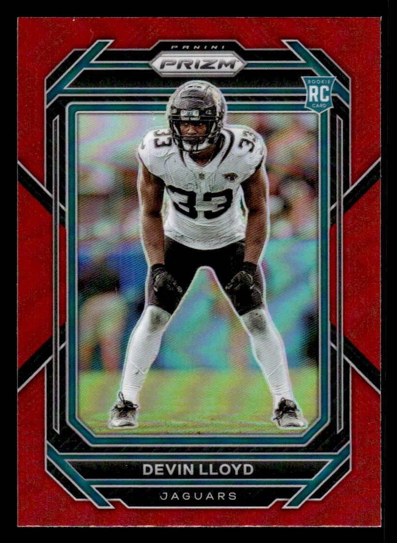 2022 Panini Prizm #376 Devin Lloyd Red SSP Rookie Card Jaguars RC