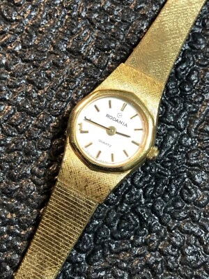 Vintage Swiss Rodania Women’s Gold Tone Watch FOR PARTS OR REPAIR - Image 1 of 4