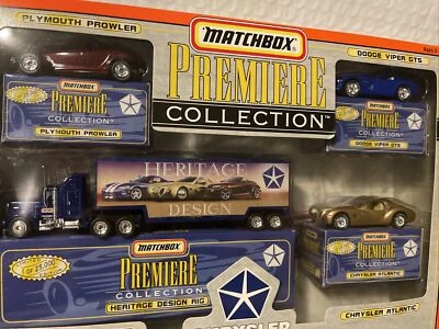  Matchbox Premiere Collection 97 Corvette 34359 1996 paquete de 5 Chrysler Dodge Viper Foto 1 de 4