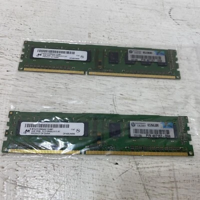 Micron 4GB (2x2GB) 1Rx8 PC3-10600U MT8JTF25664AZ - 1G4M1 RAM Memory - Image 1 of 2
