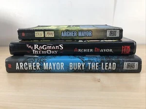 3 Archer Mayor Books Tag Man The Ragman's Memory Bury the Dead Joe Gunther Novel - Picture 1 of 7