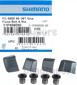 Shimano Ultegra 6800 Chainring Fixing Bolts & Nut Set of 4 NIB - Picture 1 of 1