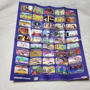 Folleto publicitario por cable oficial de Nintendo Gameboy Advance to GameCube con póster - Imagen 1 de 9