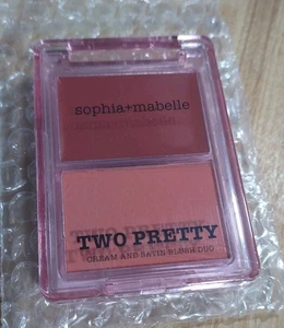 SEALED Sophia + Mabelle Two Pretty Strawberry Sorbet Cream and Satin Blush Duo - Picture 1 of 3