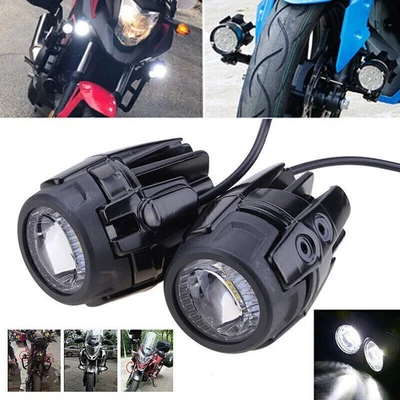 Adventure Motorcycle White LED Fog Lights Auxiliary For BMW R1200GS 750GS  Foto 1 de 4