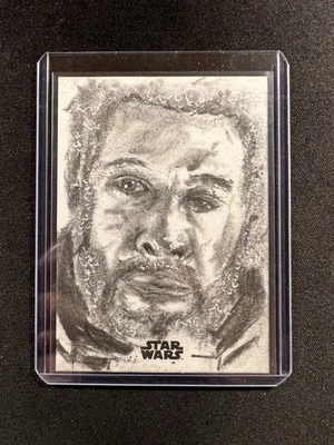 2025 Topps Chrome Star Wars Saw Gerrera 1/1  Sketch by Sean Matthews - Image 1 of 2
