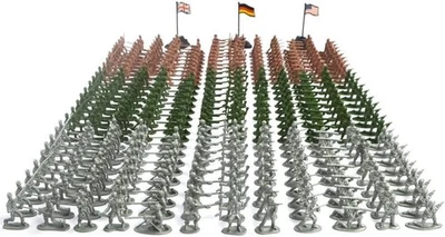 RAINBOW TOYFROG Army Men Action Figure Set - 300 Pcs Toy Soldiers Military Plays - Image 1 of 4
