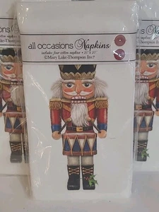Mary Lake Thompson (12) Nussknacker Baumwolle Servietten 20"x20", BRANDNEU. 3 Packungen - Bild 1 von 4