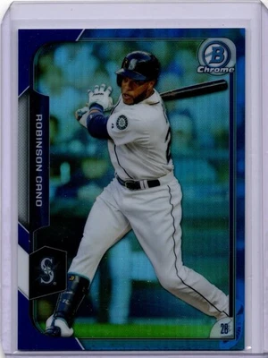 Bowman Chrome Robinson Cano #111 2015 refractor azul/150 Seattle Mariners Foto 1 de 2
