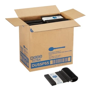 Dixie Ultra Ultra SmartStock Series-T Polypropylene Spoon Set Black 960/Carton - Picture 1 of 7