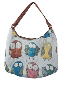 Emalee Designs große Eulenmuster Schultertasche Art Deco HOBO große Tasche. - Bild 1 von 9