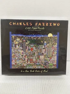 Charles Fazzino Jigsaw Puzzle I'm in a New York State of Mind 2000 Pieces SEALED - Picture 1 of 7