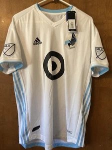 Minnesota United Soccer Jersey SZ L 2019 MNUFC MLS Adidas Shirt Football RARE - Picture 1 of 13