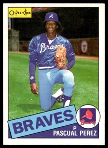 1985 O-Pee-Chee Pascual Perez Atlanta Braves #106 - Picture 1 of 2