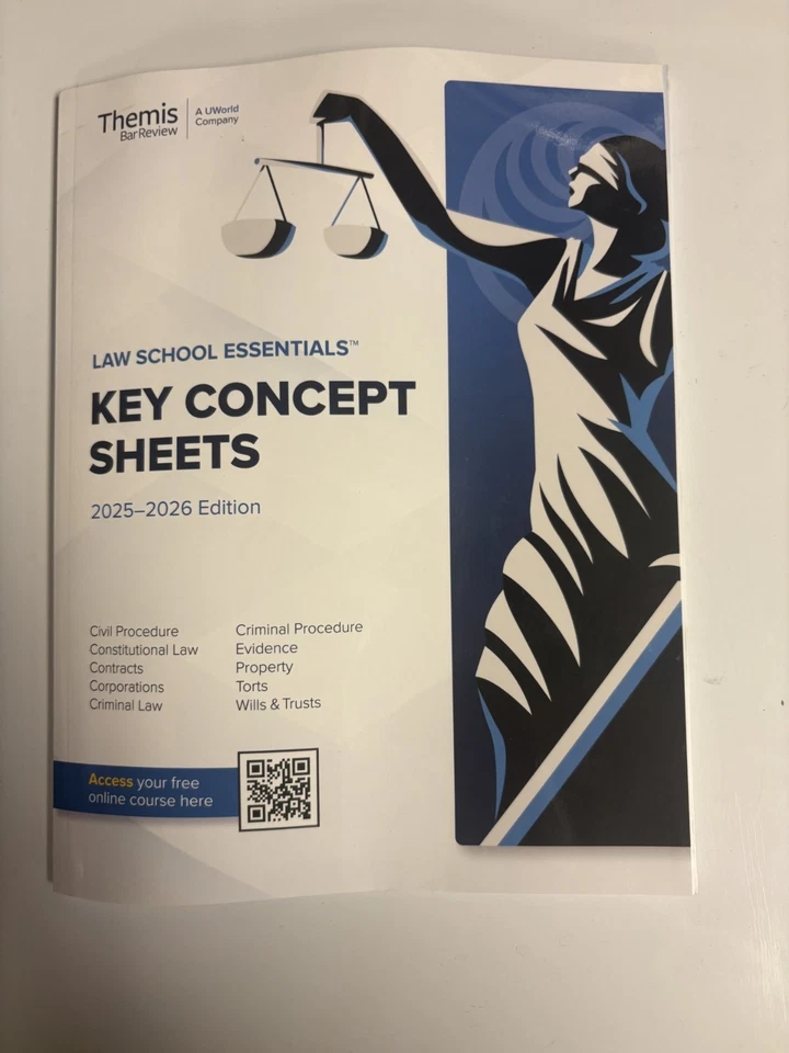 Law School Essentials Key concept sheets 2025-2026 edition - Image 1 of 1