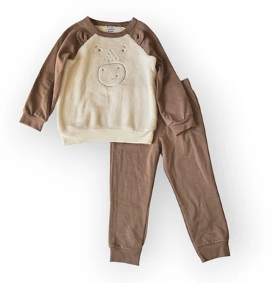 NUEVO CON ETIQUETAS Carter's Little Boys Conjunto de 2 Piezas Pullover Difuso y Pantalón de Vellón, Talla 4T Foto 1 de 4