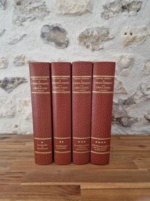 HISTOIRE GENERALE DE L'ENSEIGNEMENT ET EDUCATION EN FRANCE - TIRAGE LIMITE 4 VOL - Photo 1/4