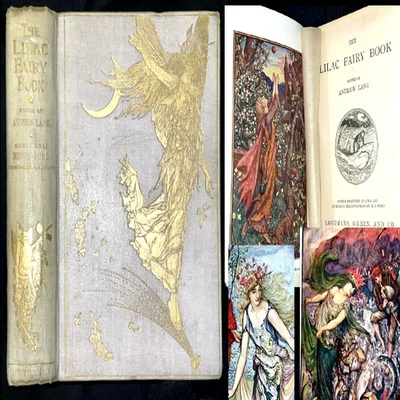 1910 LILAC FAIRY BOOK ANDREW LANG 1ST EDITION FANTASY FAIRY TALE IRISH EAST WEST - Image 1 of 4