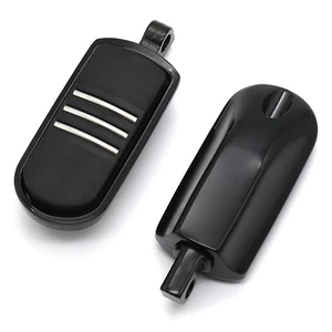 Rider Pedals Passenger Footpegs For Harley Softail FLS FLSS FLSTF FXST 1984-2017 - Bild 1 von 9