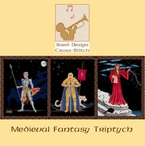 Medieval Fantasy Triptych - counted cross-stitch chart by Bard Design - Picture 1 of 10