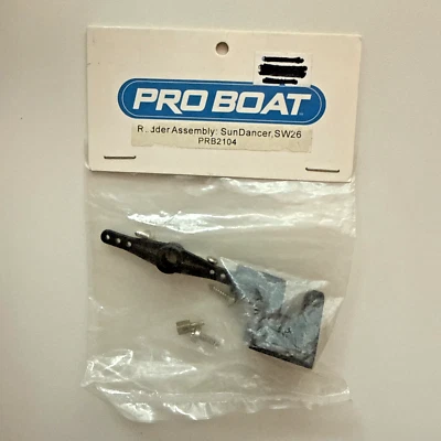 PROBOAT RUDDER ASSEMBLY FOR SUNDANCER, SW26 NEW OLD INVENTORY - Image 1 of 2