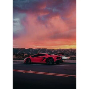 Lamborghini Aventador SVJ Hypercar Wall Art Poster #001 - High Resolution Stunni - Picture 1 of 12