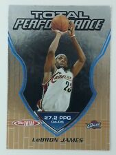2005-06 Topps Total Performance Lebron James #TP2, Cavaliers, Lakers, Insert