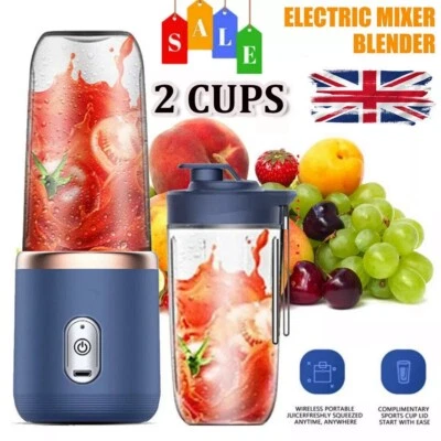 400ml Electric Juice Maker Portable Blender Smoothie Mini Juicer Fruit Machine  - Image 1 of 4