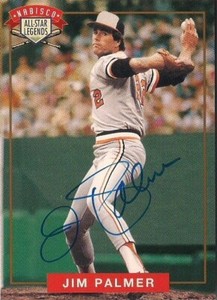 JIM PALMER 1994 Nabisco All Star Legends Autograph HOF Baltimore Orioles w/ COA