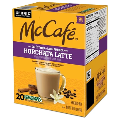Mccafe Cafe Styles of Latin America Horchata Latte, Keurig Single Serve K-Cup Co - Image 1 of 4