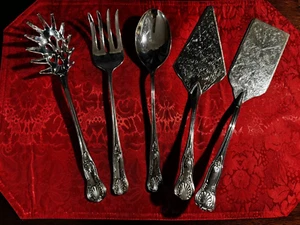 International Silverplate Kings Flatware Lot 5 PC - Picture 1 of 7