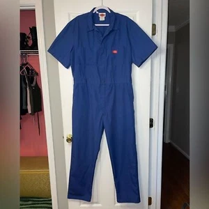 Dickies Short Sleeve Work Coveralls Jumpsuit one piece workwear - Picture 1 of 9