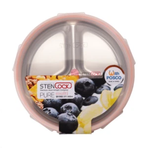 STENLOCK Pure Stainless Steel Food Storage Container Side Dish 600ml Circle NO 3 - Picture 1 of 4