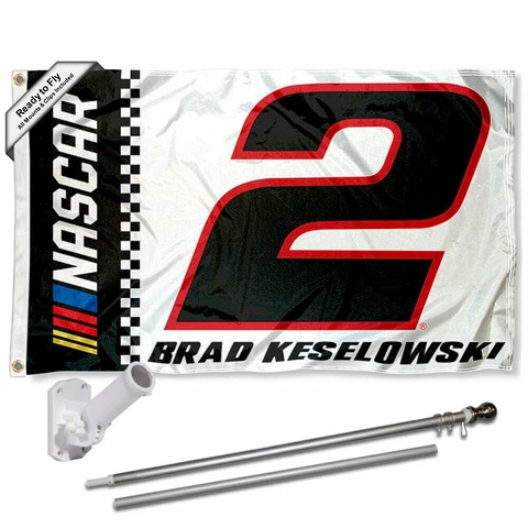 Brad Keselowski Flag Pole and Bracket Mount Kit Cover